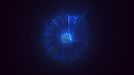 3D rendering abstract round light background