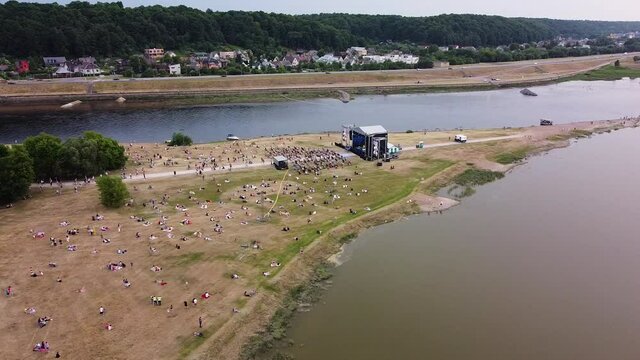Jonines 2021 in Kaunas city, aerial drone view