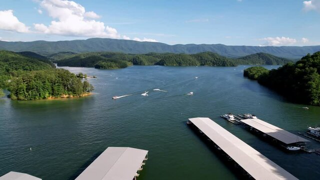 Marina on South Holston Lake near Bristol Tennessee