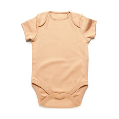 Baby clothes on white background