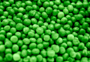 Heap of fresh green peas