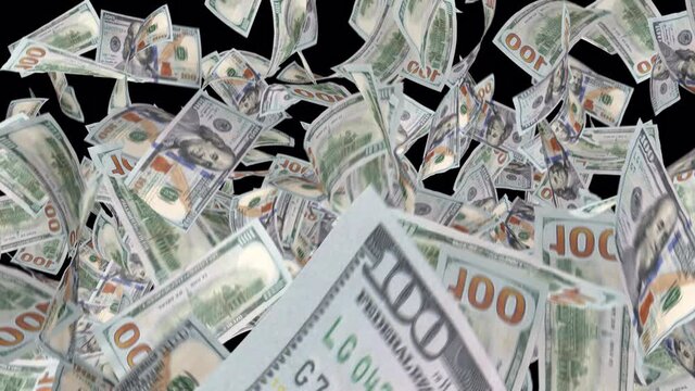 Money Realistic with Alpha Channel. Easy to use place on footage or background.