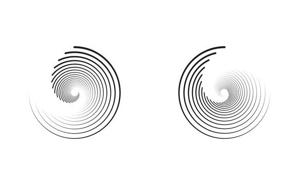 Circle spiral twirl swirl golden ratio icon
