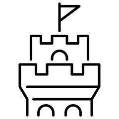 Stone tower icon
