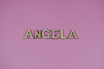 text "angela". female name angela