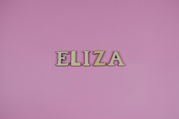text "eliza". female name eliza