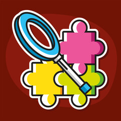 idea puzzle magnifier