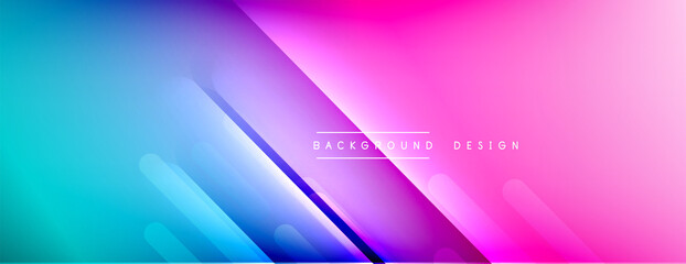 Dynamic lines abstract background. 3D shadow effects and fluid gradients. Modern overlapping forms