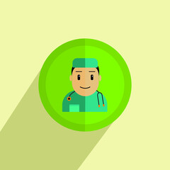 the doctor with stethoscope