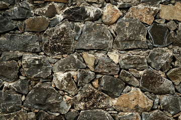 Stone wall, Texture of a stone wall. Stone wall texture background, rock wall.