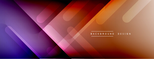 Dynamic lines abstract background. 3D shadow effects and fluid gradients. Modern overlapping forms