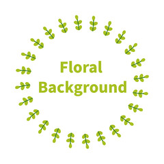 natural floral background design. promotion banner. ready use background template.