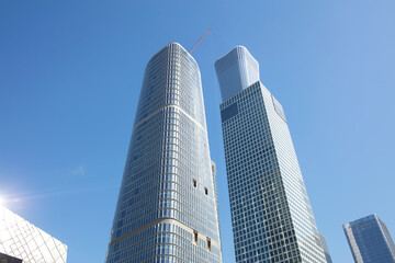 Obraz premium High-rise office buildings in Beijing International Trade Area