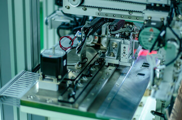Fototapeta premium Industrial machine in the factory semiconductor industry