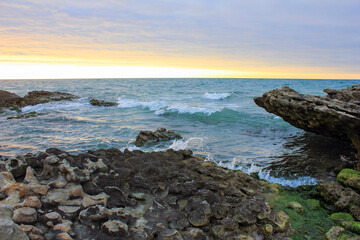 Beautiful sunrise at the sea.