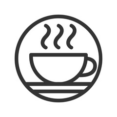Coffee cup , Work Office outline icon.