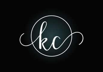 Initial KC Letter Logo With Creative Modern Business Typography Vector Template. Creative Abstract  Monogram Letter K C