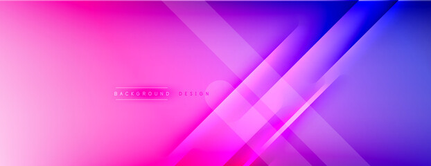 Abstract background - lines composition created with lights and shadows. Technology or business digital template. Trendy simple fluid color gradient abstract background with dynamic