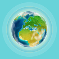 Globe planet