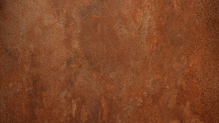 Grunge rusty orange brown metal corten steel stone background texture banner panorama - obrazy, fototapety, plakaty