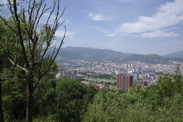Urban view in the city of Bilbao