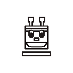 Fototapeta premium robotic icon vector art