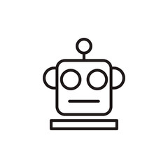 robotic icon vector art