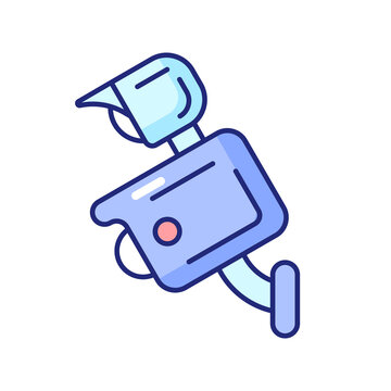 blue security camera icon clip art preview