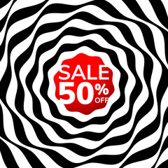 50% OFF Sale weaved banner