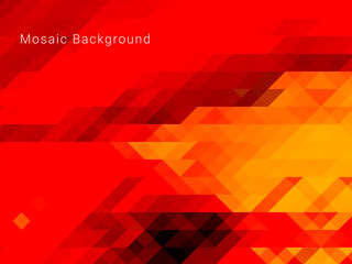 Abstract geometric yellow mosaic shape elegant background