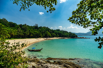 Versteckter Sandstrand in Thailand, Paradies, Sand, Meer, Urlaub