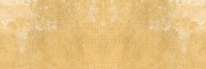 Panorama of Old cement wall painted in vintage brown style texture and background seamless