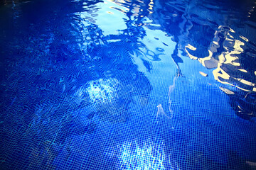 summer sun sea texture glare on the water, abstract ocean aqua background