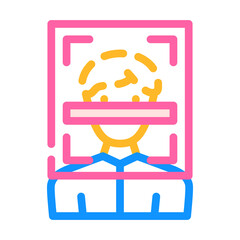 client scanning kyc color icon vector. client scanning kyc sign. isolated symbol illustration