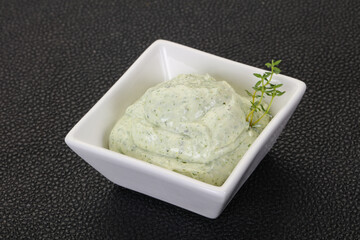 Cottage cream snack with herbs