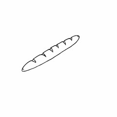 One whole loaf ON A WHITE BACKGROUND.Vector CONFECTIONERY CAN be used in confectionery designs, packaging.