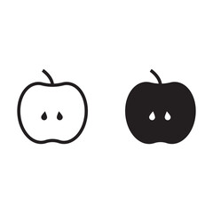Apple half icon