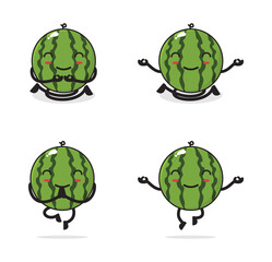 watermelon cartoon character