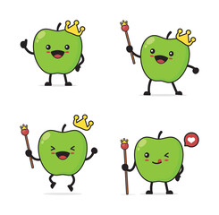 apple cartoon character