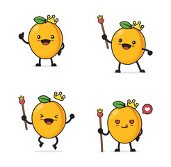 apricot cartoon character