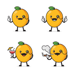 apricot cartoon character