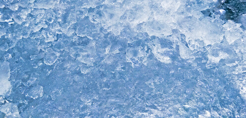 abstract blue ice shaped background