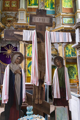 interior of an abandoned Orthodox church
