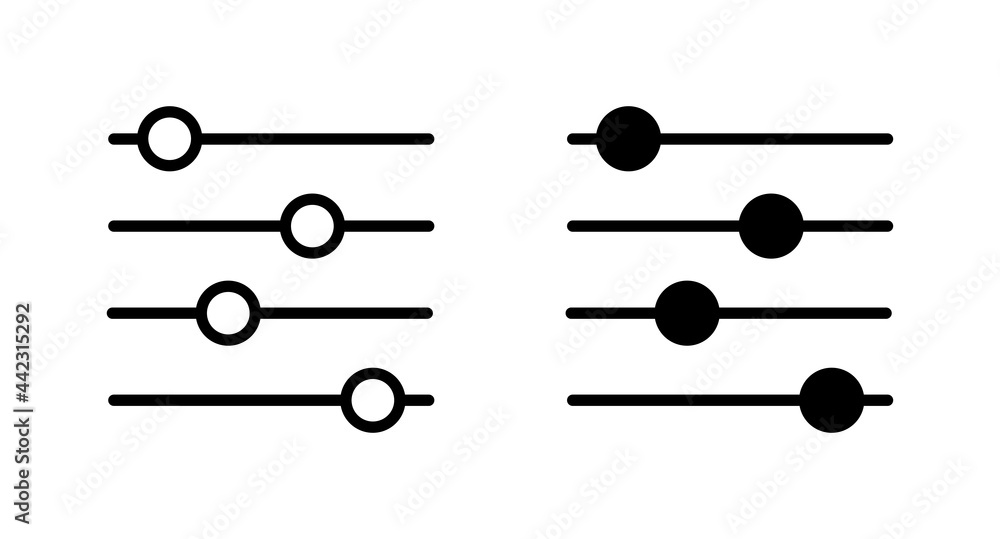 Poster control panel icon vector for web, computer and mobile app