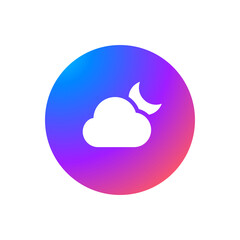 Cloudy Night - App Icon Button