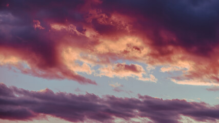 Fototapeta na wymiar Sunset clouds