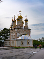 Classical architecture of Ryazan, a city in Russia. 