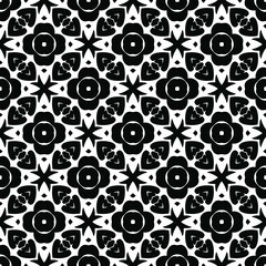 Seamless vector pattern in geometric ornamental style. 