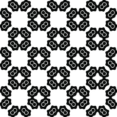 Seamless vector pattern in geometric ornamental style. 