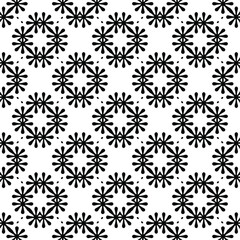 Seamless vector pattern in geometric ornamental style. 
